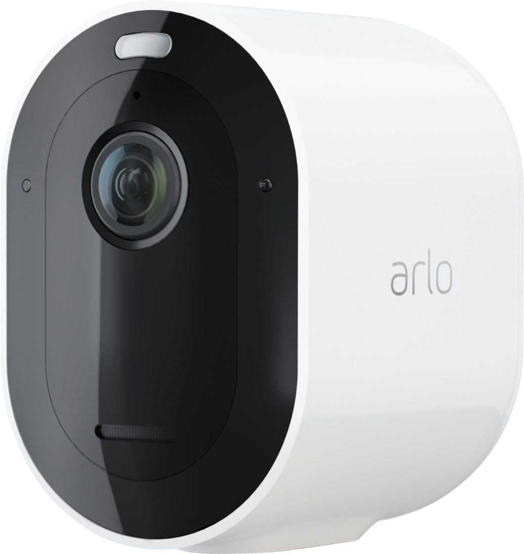 Arlo - Pro 4 Spotlight Camera – Indoor/Outdoor 2K Wire-Free Security Camera with Color Night Vision - White - Office365 LLC