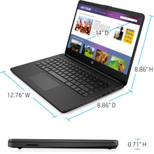 Load image into Gallery viewer, HP - 14&quot; Laptop - Intel Celeron - 4GB Memory - 64GB eMMC - Jet Black
