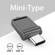 Load image into Gallery viewer, TOPESEL Mini 32GB 64GB 128GB Type C Ultra Dual USB 3.0 Flash Drive Memory Stick Thumb Drive U Disk
