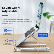 Load image into Gallery viewer, Adjustable Laptop Stand Holder Portable Laptop Support Base Notebook Stand For Macbook Pro Huawei Lapdesk Cooling Bracket Riser
