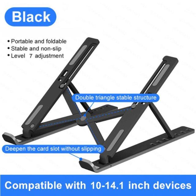 Adjustable Laptop Stand Holder Portable Laptop Support Base Notebook Stand For Macbook Pro Huawei Lapdesk Cooling Bracket Riser